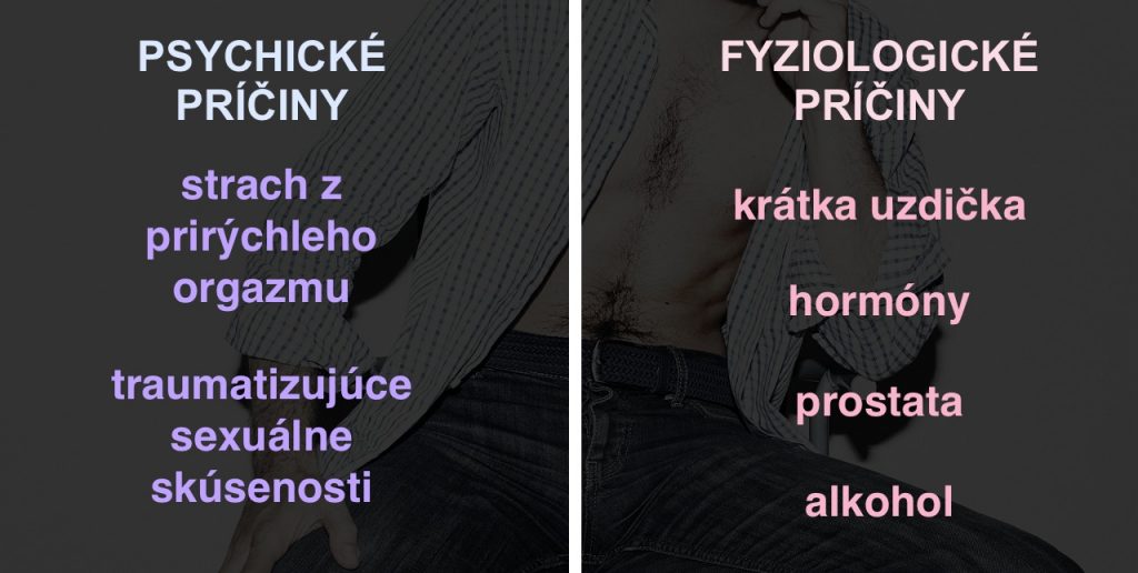 Príčiny a problém predčasnej ejakulácie